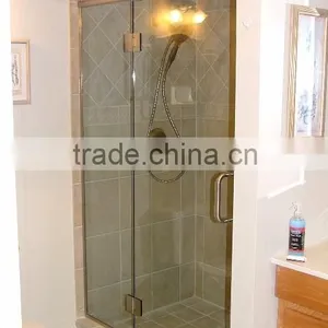 Chrome Hardware Frameless Shower Door 3/8" Clear Glass thumbnail-3