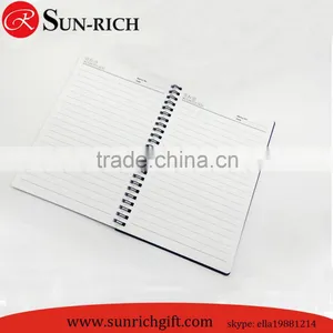 2015 Hot Sell Double Cover Cheap Spiral Notebook A7 A6 A5 B5 Wholesale thumbnail-3