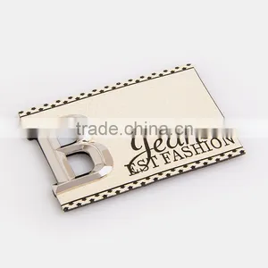 Personalized Metal Logo Fashion Style Embroidery Patch for Hats Embossed Fake Leather Patch thumbnail-4