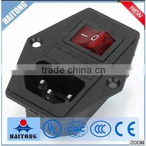 250V 3 Inside Pin Waterproof Receptacle AC Socket Made in China thumbnail-1
