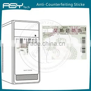 High Security Intaglio Printing Anti-Counterfeit Sticker Quality Choice thumbnail-3
