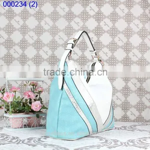 New Korea Fashion Color Blocking Handbag Shoulder Bag Tote Bag thumbnail-2