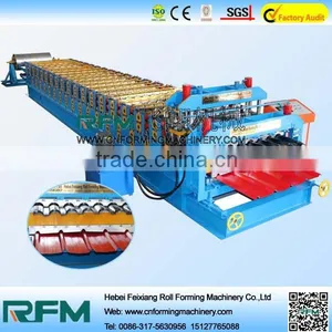 FX Double Layer Corrugated Sheet and Trapezoid Sheet Roll Forming Machine thumbnail-1