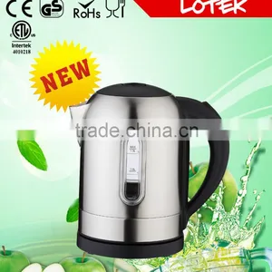 Home Appliance Striking Blue LED Secure Clik on Lid Stainless Steel Electric Kettle thumbnail-2