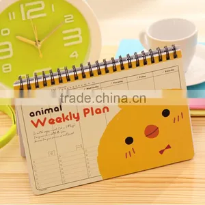 School Diary Notebook Paper Spiral Novelty Notepad Journal Planner Day Scheduler Mini Cute Notebook Stationery 2016 thumbnail-1