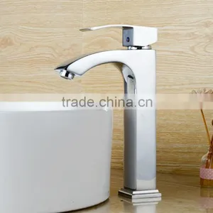 QL-1432 Artistic Brass Faucets Bathroom Chrome Polished Washing Mixer Brass Tap Watermark Faucet Bathroom Basin Faucet thumbnail-1