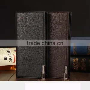 New Mens Leather Bifold Long Wallet Purse Clutch Handbag Credit Card Holder thumbnail-1