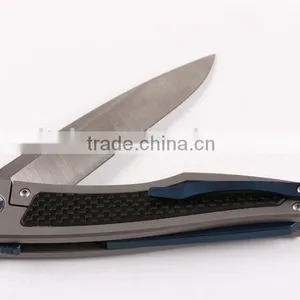 OEM All Titanium Handle D2 Blade Folding Knives for Outdoor thumbnail-2