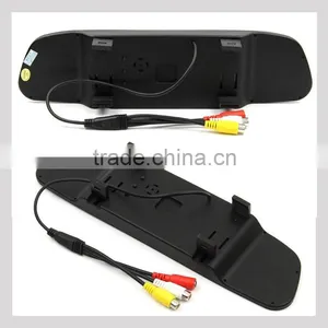 Car Reverse Rearview 16:9 4.3 Inch Car Security Mirror Monitor for Camera Dvd Vcr 12v thumbnail-2