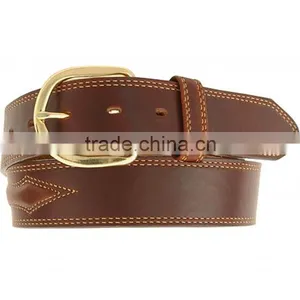 100% Italian Import Genuine Leather Men Padded Leather Belts thumbnail-1