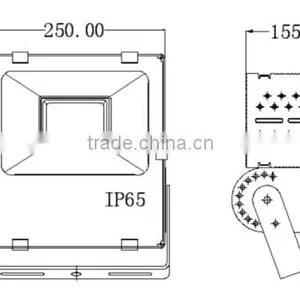 Cool White 150 Watt Security Flood Light Outdoor thumbnail-3