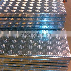 1220mm*2400mm Embossed Aluminum Sheet With Decorative Pattern Five Bars With Alloy 1060 3003 5052 thumbnail-1
