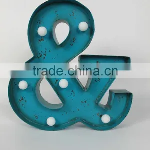 2016 Vintage Decorative 3D LED Lighted Metal Letter and Sign & thumbnail-1