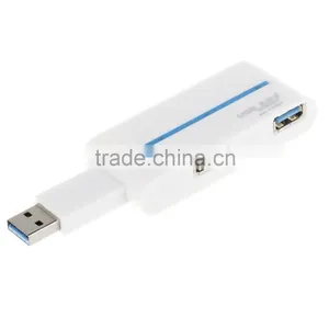 Hot Mini Rotatable 4 Ports USB Hub High Speed USB Hub Hot Sell USB 3.0 Hub Black & White Available thumbnail-5