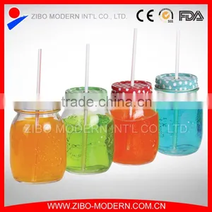 Factory Price Custom Mason Jar Lids Wholesale Cheap Colorful Glass Mason Jar thumbnail-1