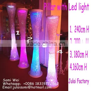 Elegan Pillars/wedding Flower Pillar/wedding Walkway Wedding Crystal Pillarst Aisle Decorations Metal thumbnail-2