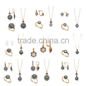 Beelo Silver 925K Sterling Silver Multi Color Stone Ottoman Set thumbnail-1