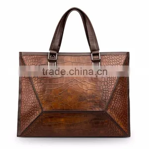 QIALINO Hand Bag Italian Leather Briefcase Laptop Bag Leather for Macbook Air/pro 12 13 thumbnail-1