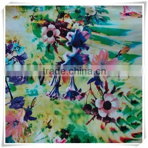 100% Rayon Soft Digital Fabric Made in China thumbnail-1