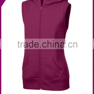 Women Sports Jacket Vest With Hood thumbnail-1