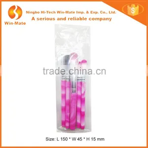5pcs Professional Pink Nylon Hair& Plastic Handle Personalized Makeup Brush Set thumbnail-3