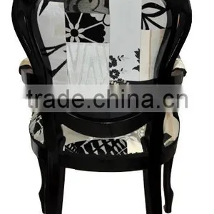 Factory Price Cheap Antique Solid Wood Hotel Furniture Louis Chair Wooden Chair thumbnail-3