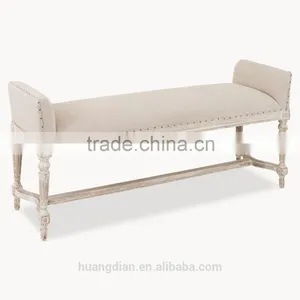 Marlborough Upholstered Bench Ottoman Modern Furniture thumbnail-1