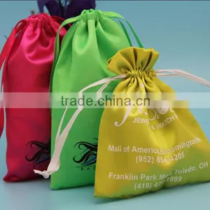 China Luxury Colorful Satin Hair Bundles Packing Pouch thumbnail-2