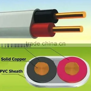 Solid Conductor Flat Red and Black Power Cable for Electric Wiring thumbnail-1