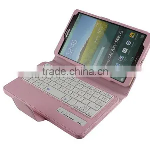 Litchi Pattern Wireless Mini Bluetooth Keyboard for Samsung TABS 8.4inch T700/705-SA04 thumbnail-1