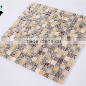 SMS06 Glass Marble Mix Mosaic Tiles for Subway Kitchen Bathroom Mosaic thumbnail-1