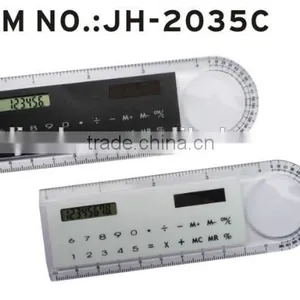 Promotional Multi-functional 8 Digits Ruler Calculator With Magnifier thumbnail-2