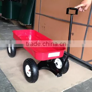 Red Color 4 Wheels Kids Toy Wagon TC1801A thumbnail-1
