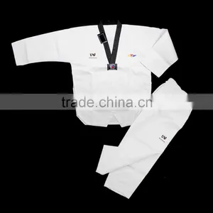 White Taekwondo Uniform V-neck Taekwondo Uniform thumbnail-1