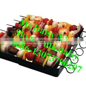 Circle Type BBQ Rack With 6 Skewers/BBQ Skewer With Stand/BBQ Kabob Set thumbnail-2