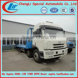 FAW Long Flat Bed Truck,heavy Machinery Trucks,flatbed Trucks to to Carry Excavator thumbnail-1