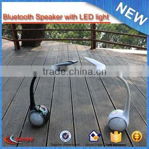 Popular 2016 Hot Sell LED Bulb Speaker,OEM Logo Colorful Reading Lamp thumbnail-6