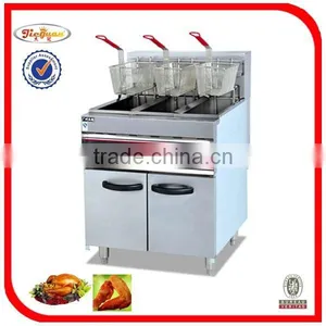 Hot Sale Electric 3-tank Fryer (3-Basket)(Freestanding Type) DF-26-3(0086-13632272289) thumbnail-1