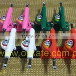 356 Aluminum Hangers 4140 Chromoly Steel Axles, New 5.5" Flounder Colorfully Skateboard Trucks thumbnail-1