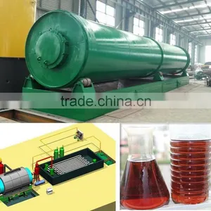 DAYI Latest Technology of 3-Level Dedust System Scrap Plastic To Oil Pyrolysis Machine Refining Plastic To Fuel thumbnail-1