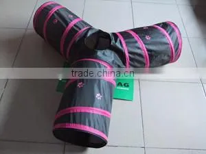 2016 Wholesale Cat Playing Tunnel POP UP TUNNEL THREE DIRECT LINKS Polytser Pet Toy Cat Tunnel thumbnail-1