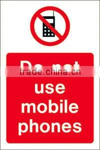 Do Not Use Mobile Phones Vinyle Sticker thumbnail-1