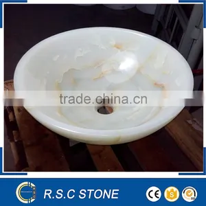 Round Shape Onyx Bathroom Sink and Basin thumbnail-1