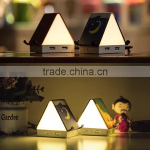 Multi-functional Tiny House Design 4 Port USB Hub, Touch Sensor LED Night Light, Creative USB Hub With Smartphone Holder thumbnail-6