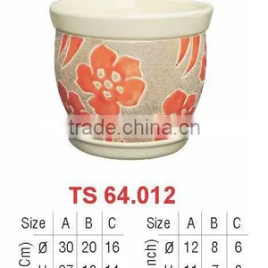 Vietnam Ceramic Indoor Flower Pottery for Home and Garden thumbnail-1