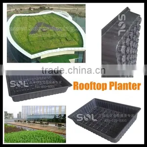 SOL Modular Vertical Garden Planter Green Roof Modular Planter Boxes SL-X601, Roof Top Planter, Green Roof Planter thumbnail-1