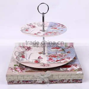 Luxury Yiwu Double Layer Plate Fine Porcelain Dinner Plate Set With Gift Box Plate for Weeding thumbnail-1