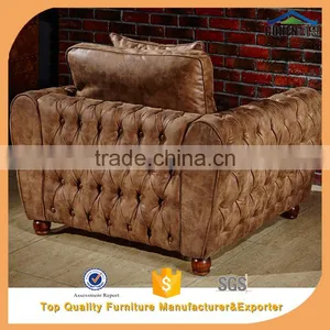 Luxury Classic Living Room Furniture Tufted Vintage Sectional Sofa Set thumbnail-5