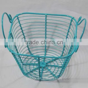 Metal Wire Pet Egg Basket With Handles thumbnail-4