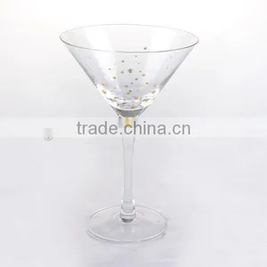 High Quality Wine Glass Set With Star Decal thumbnail-5